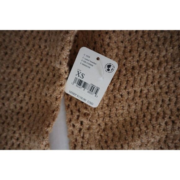 We The Free OB1530909 Women Sz XS Camel Heather Care FP Snowdrift Pullover - Picture 4 of 8
